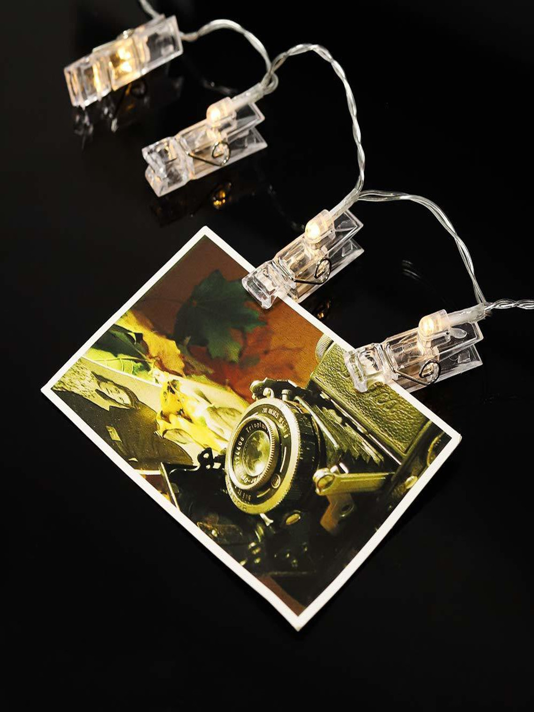 SPARK WORLD Transparent LED Photo Clip String Lights