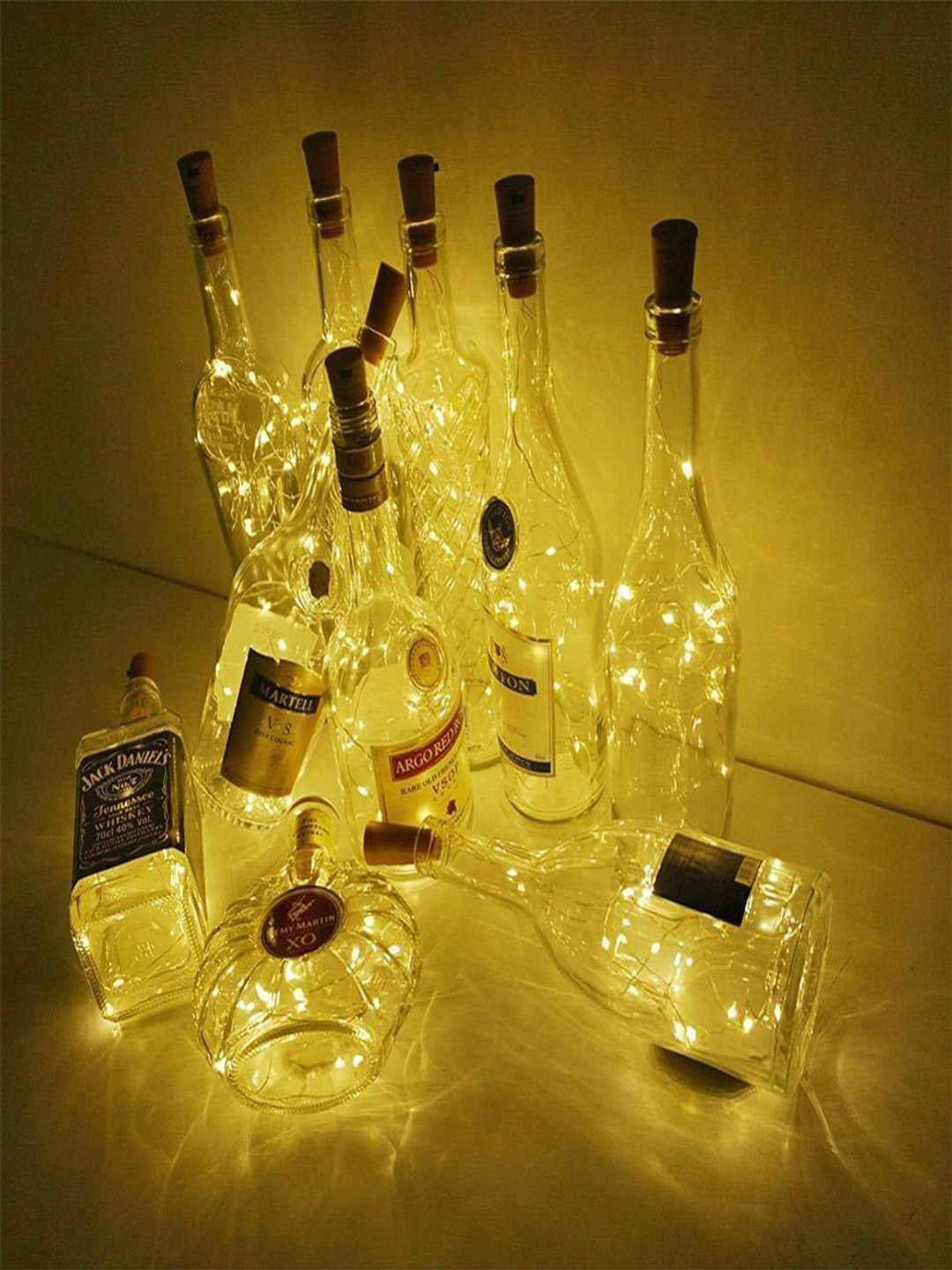 SPARK WORLD Yellow Cylindrical-Shaped LED String Lights