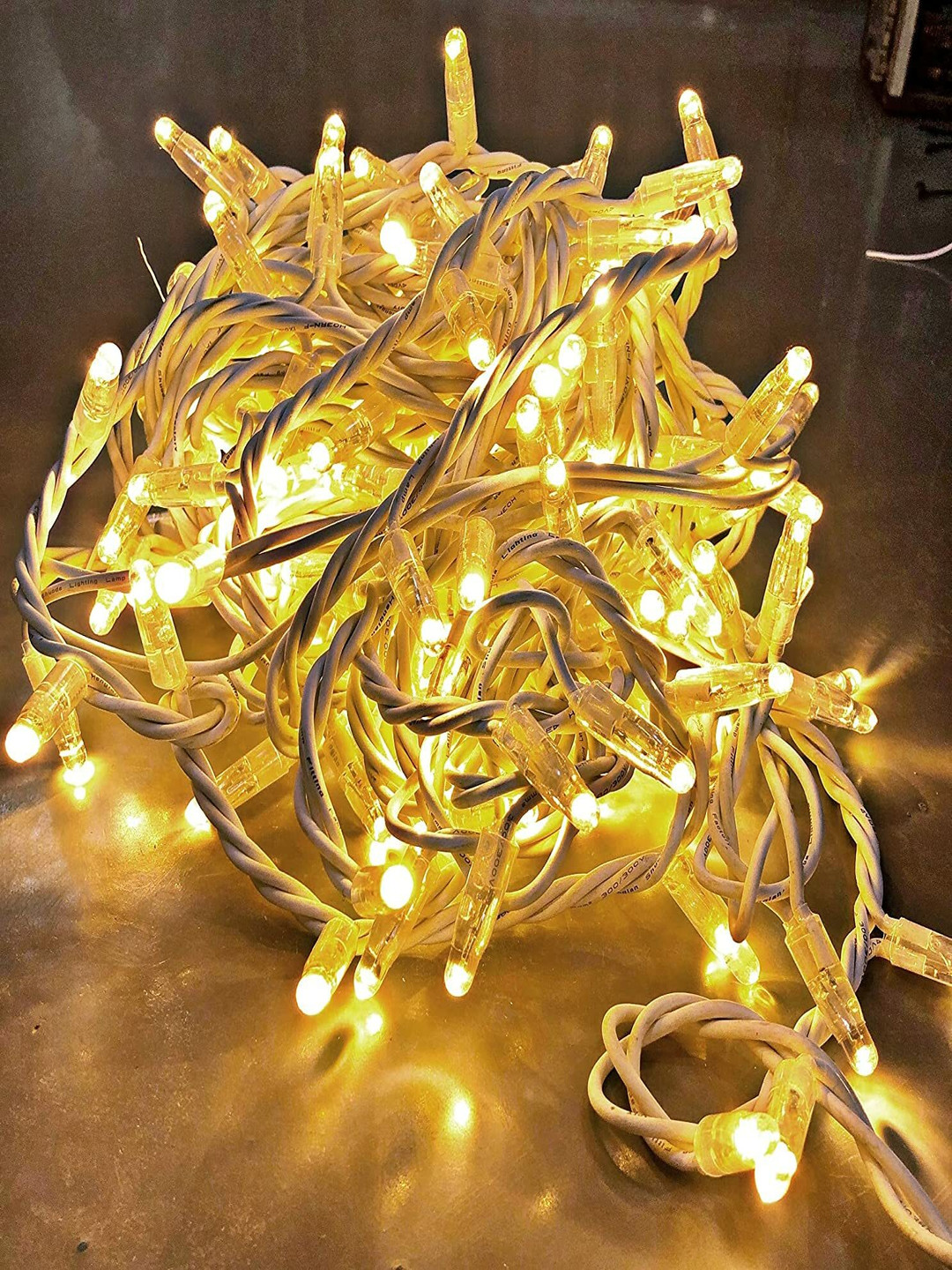 SPARK WORLD White Rice Shape String Lights