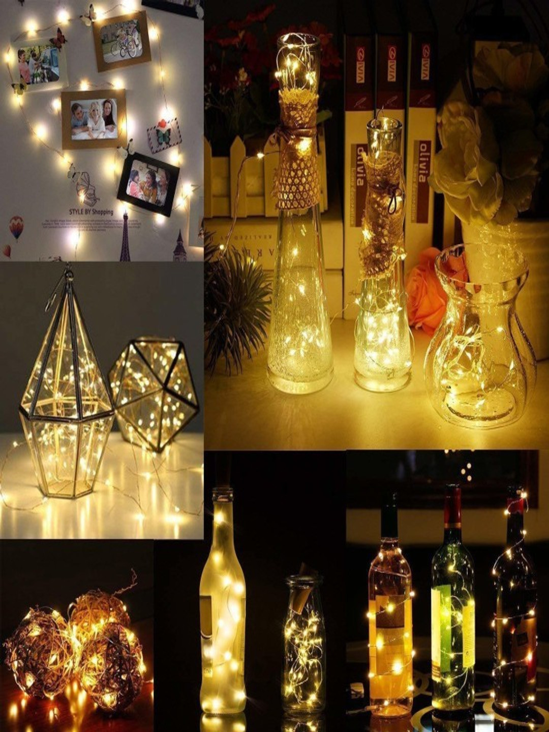 SPARK WORLD Yellow LED String Lights