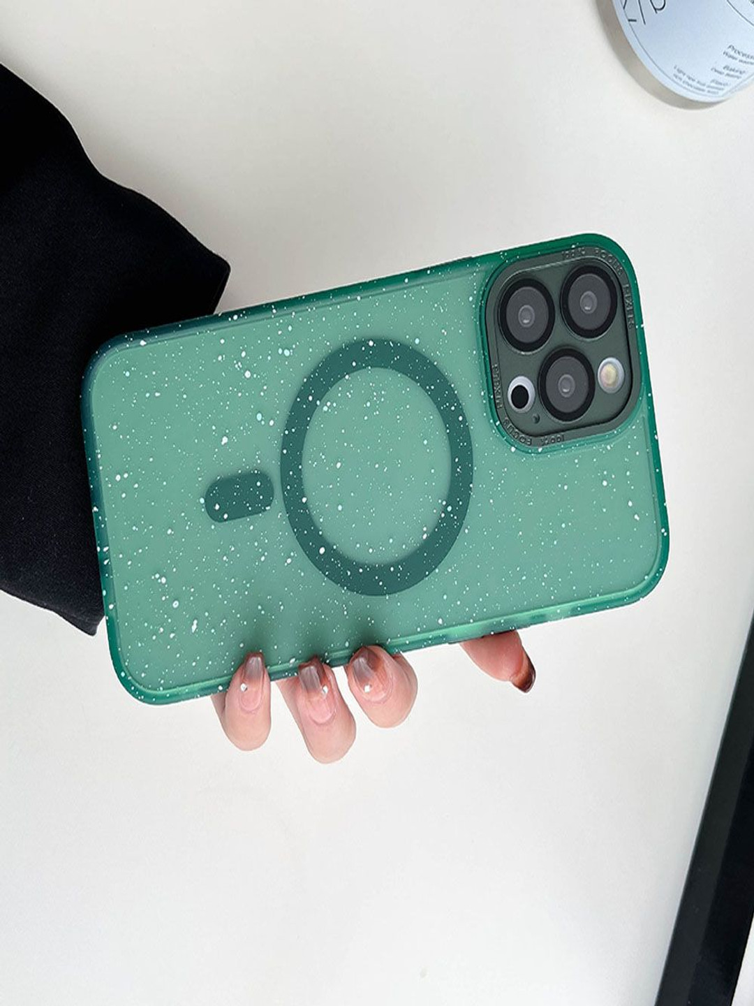 Luxury Kase LK098 Abstract Printed iPhone 14 Pro Max Anti-Splash Ink Back Case