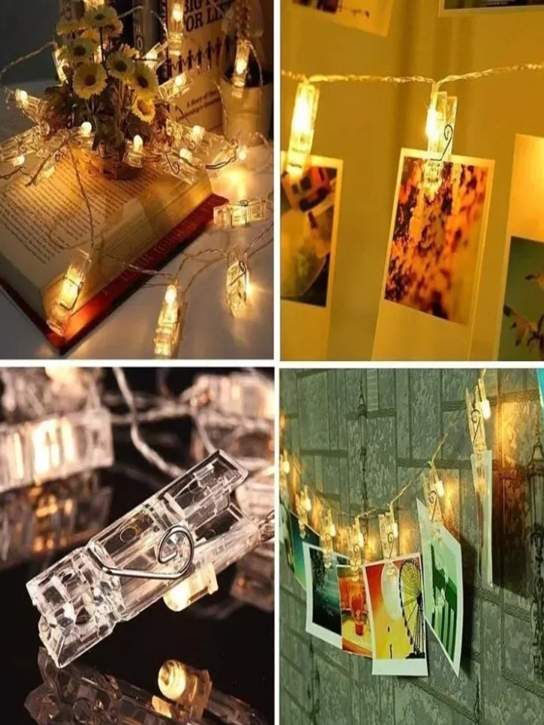SPARK WORLD 16 Photo Clip LED String Lights