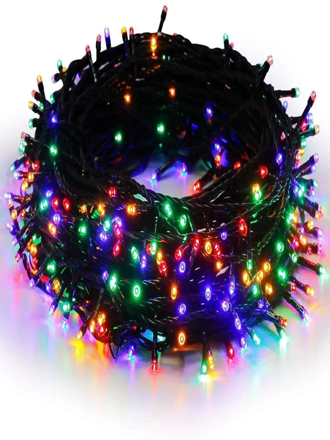 SPARK WORLD 100 Blue & Green Rice Shape LED String Lights