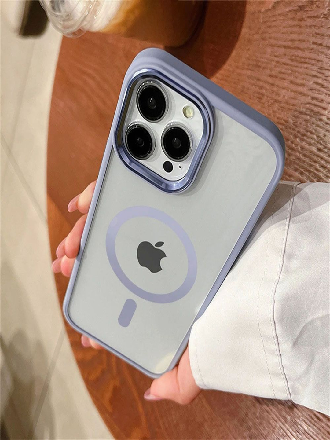 Luxury Kase LK096 Magnetic Wireless Charging Lens Protector iPhone 15 Pro Back Case