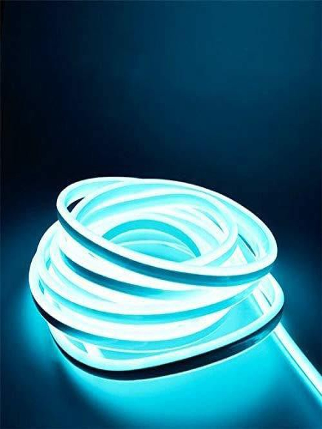 SPARK WORLD 600 Blue Rice Shaped Neon LED String Lights