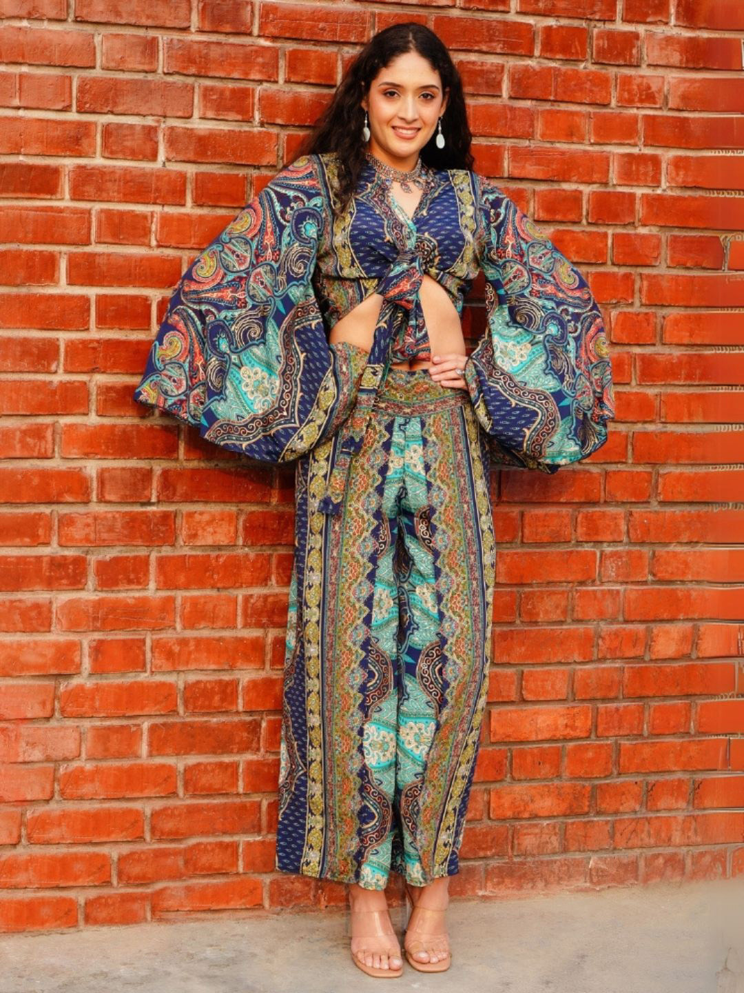 Boholyfe Navy Mirage Paisley Boho Co-ord Set