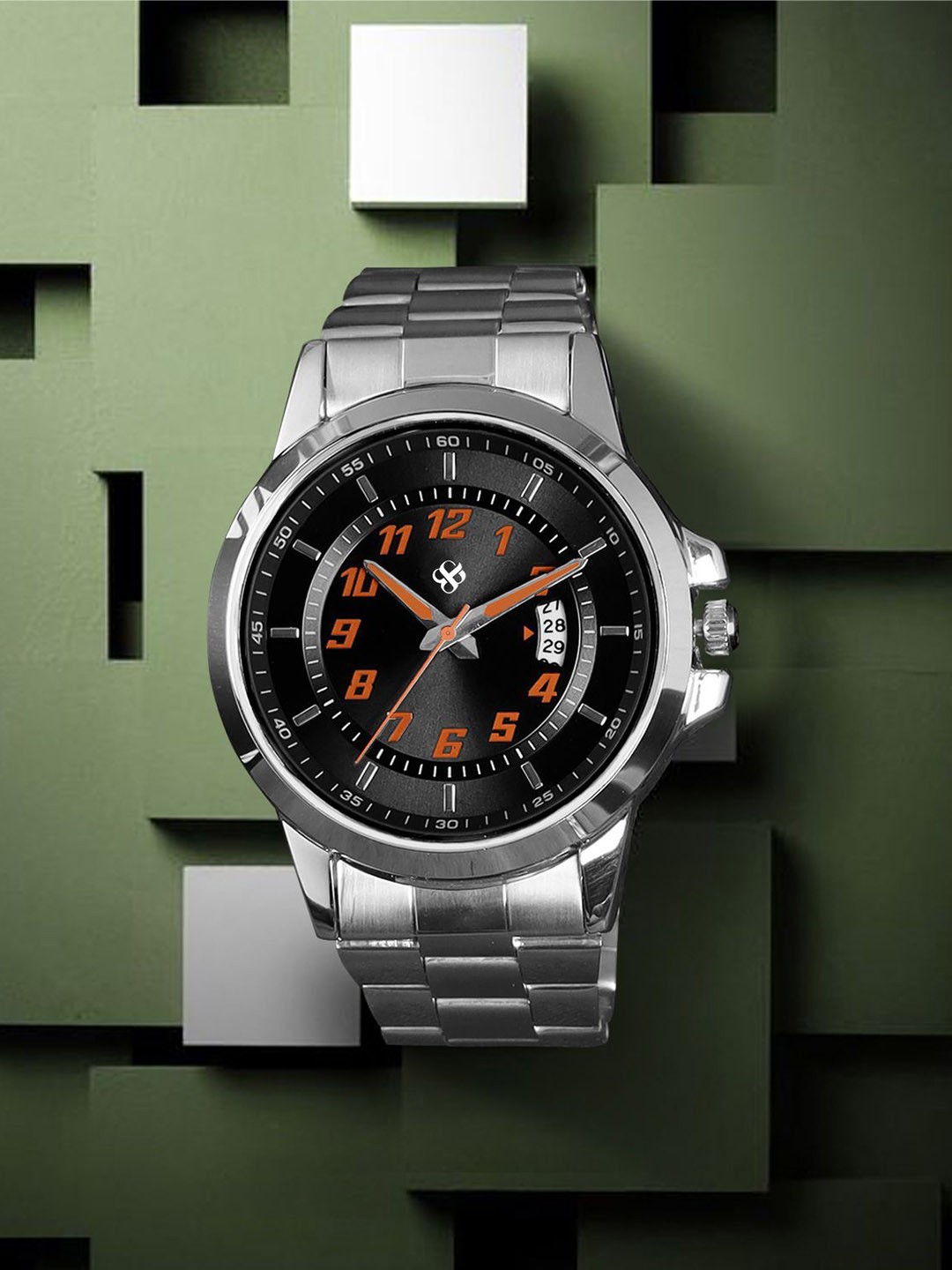 BIG SHOT Men Dial & Stainless Steel Bracelet Style Straps Analogue Watch BSM070B