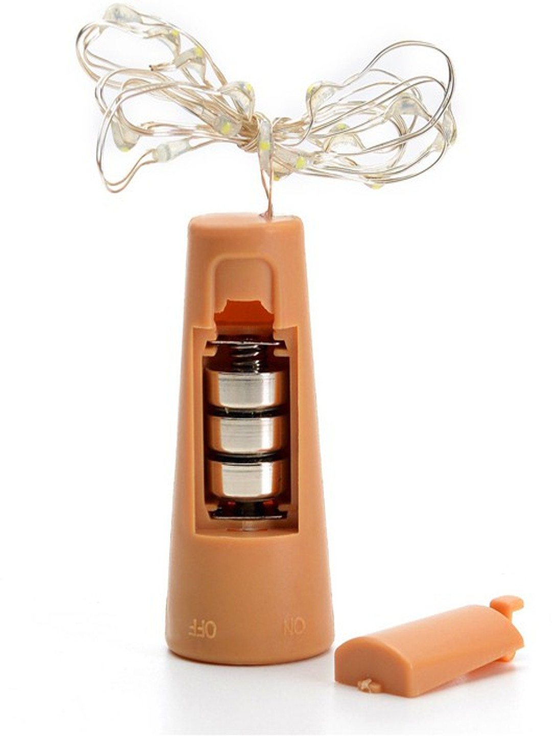 SPARK WORLD Yellow Cork LED String Lights