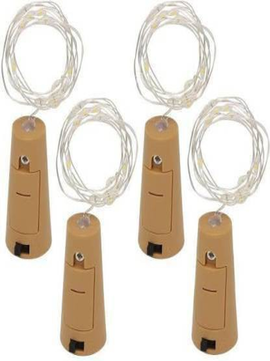 SPARK WORLD 1.98m Warm Yellow Rice Shape 4 Piece String Lights