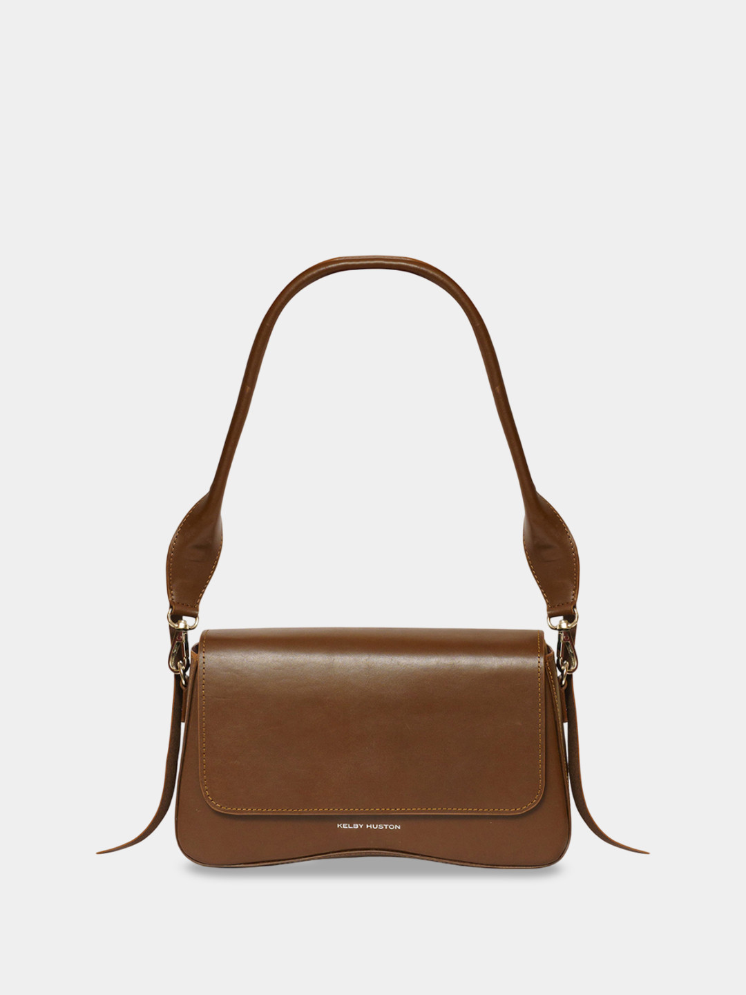 KELBY HUSTON Leather Structured Shoulder Bag with Tasselled