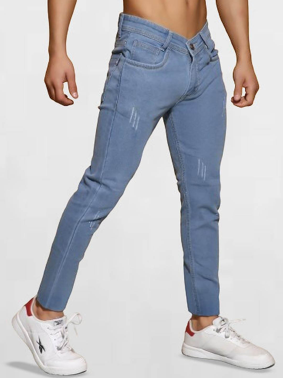 Podge Men Slim Fit Light Fade Mid-Rise Jeans