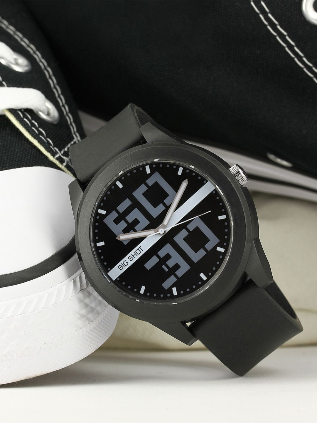 BIG SHOT Men Dial & Bracelet Style Straps Analogue Watch BSM020E