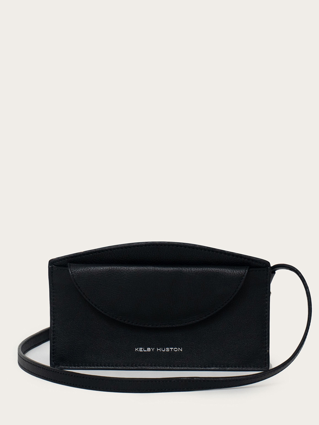 KELBY HUSTON Textured Leather Bowling Sling Bag