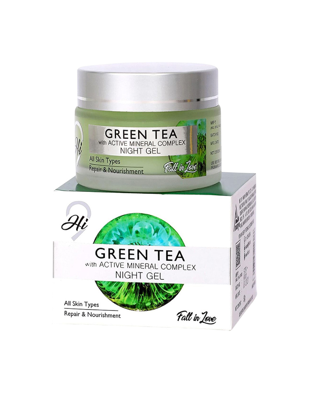 Hi9 Hyaluronic Acid Day Cream & Green Tea Night Gel Combo - 50 g Each