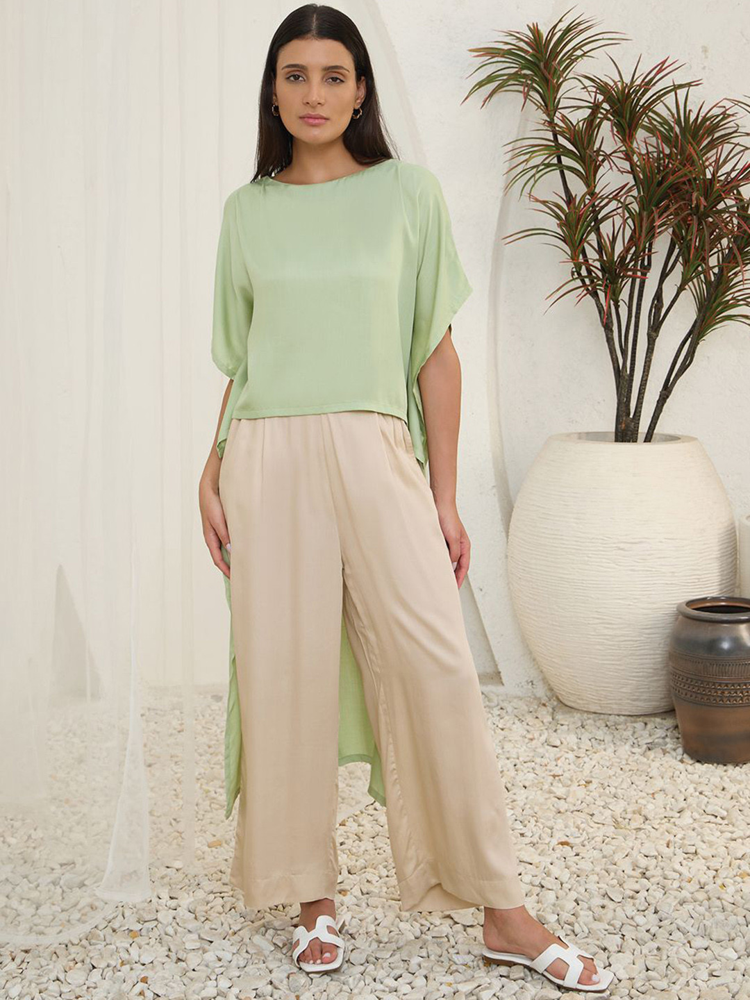 Sweet Dreams Round Neck Top And Trousers