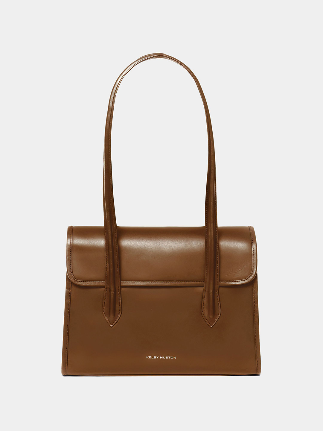 KELBY HUSTON Leather Structured Shoulder Bag with Quilted