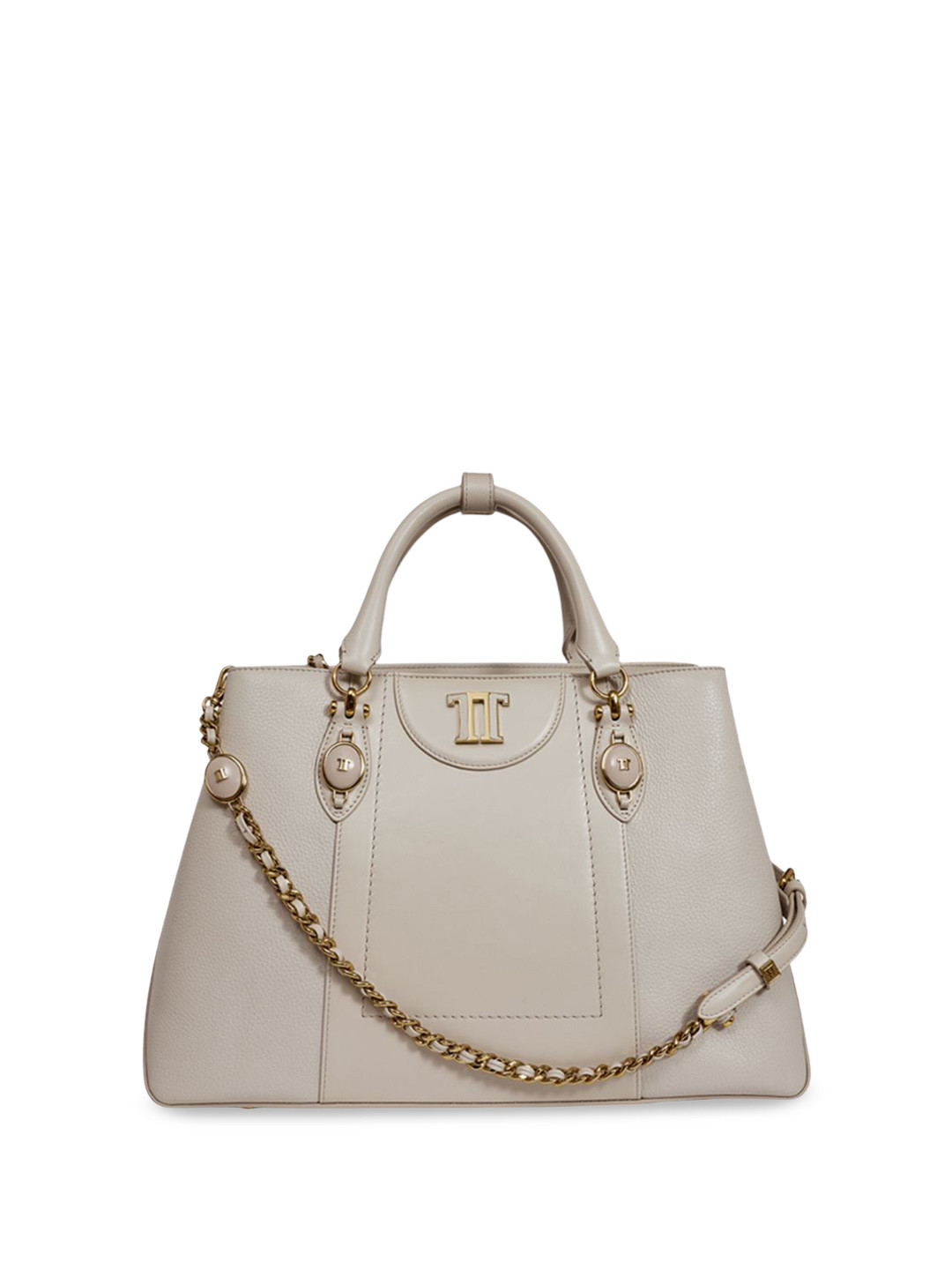 Tarun Tahiliani Leather Structured Handheld Bag