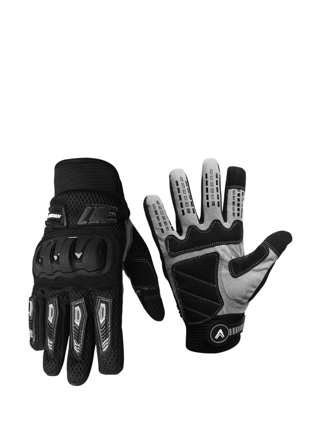 ARROWMAX Men Patterned Leather Riding Gloves