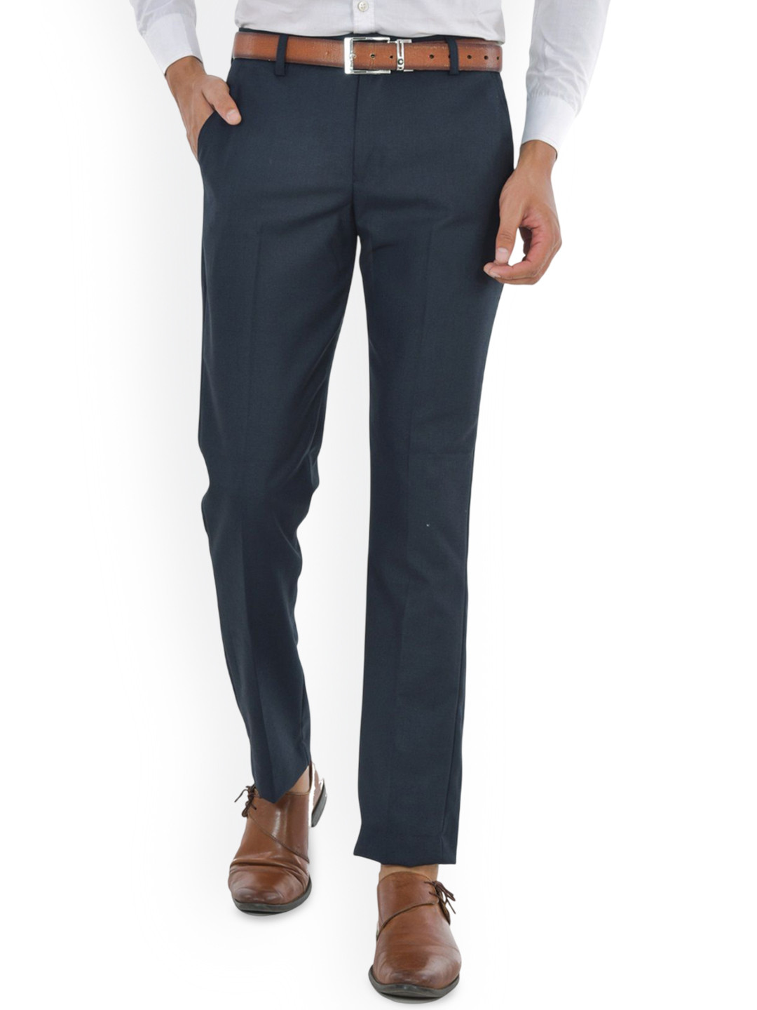 MACBERRYS Men Smart Regular Fit Formal Trousers