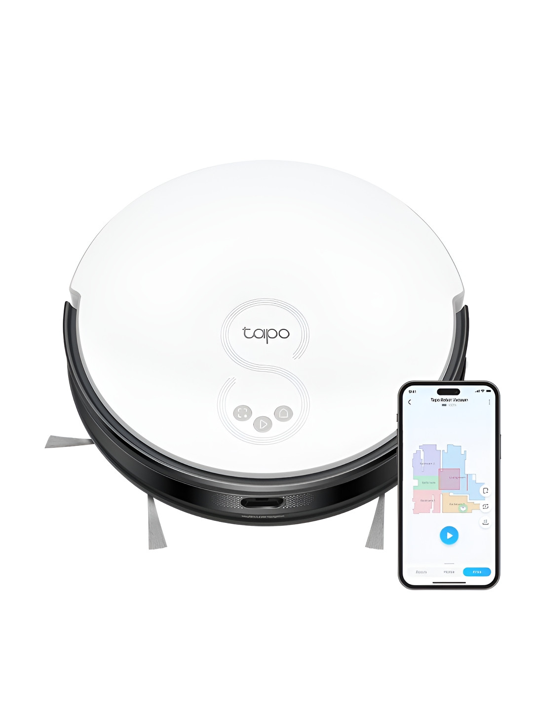 TP-Link Tapo White RV20 2-in-1 Robotic Cleaner & Mop