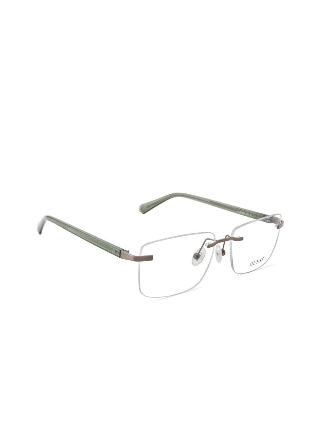 GUESS Men Rimless Rectangle Frames