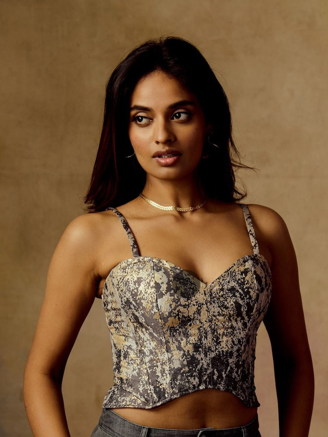 Lea Clothing Co. Women Oona Jacquard Corset Top