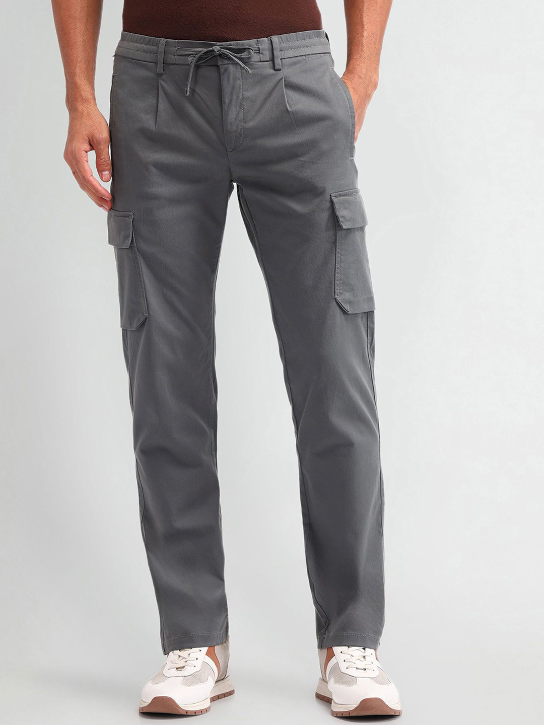 Arrow Sport Men Classic Pleated Cargos Trouser