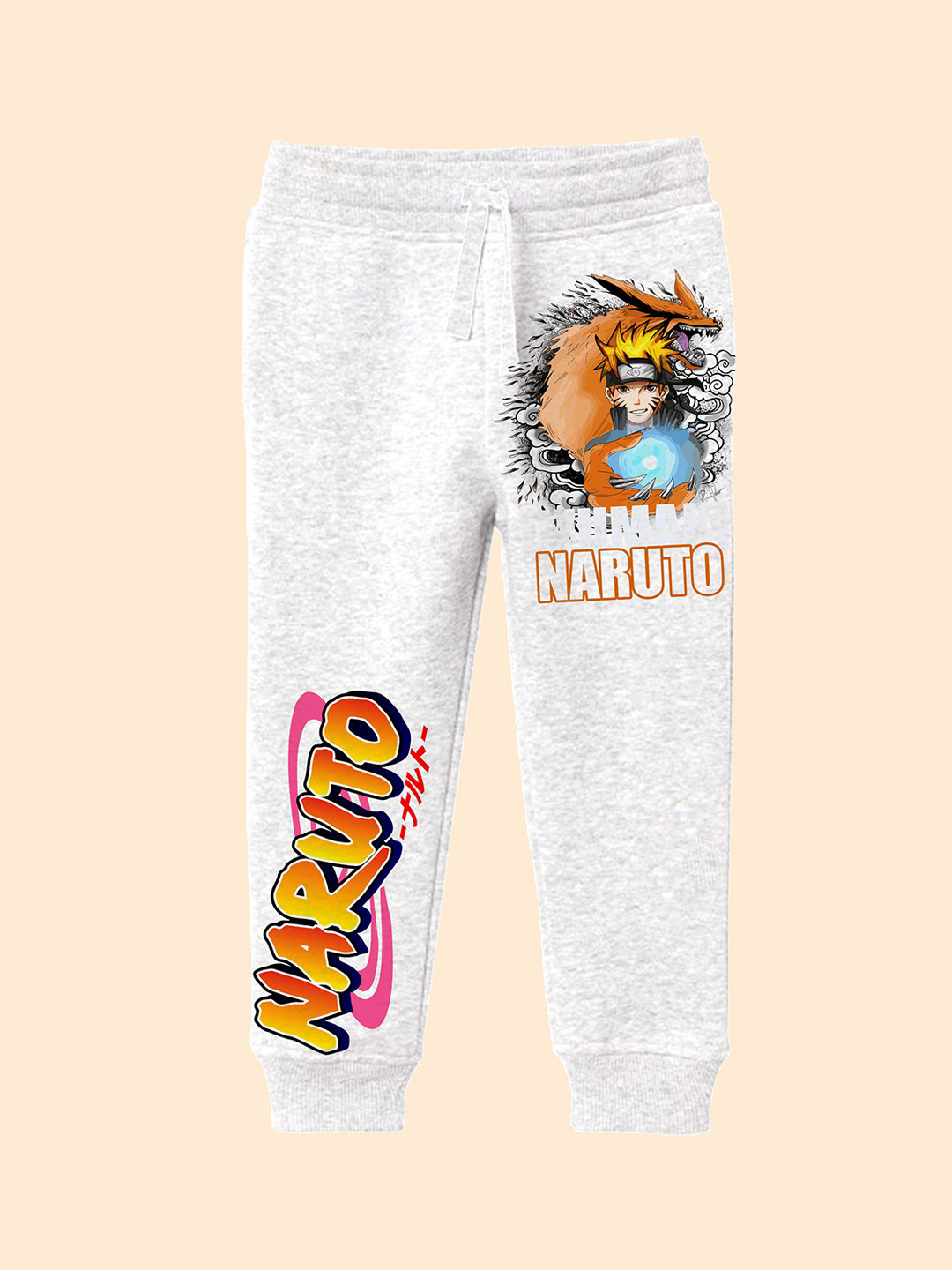 BAESD Boys Naruto Printed Cotton Joggers