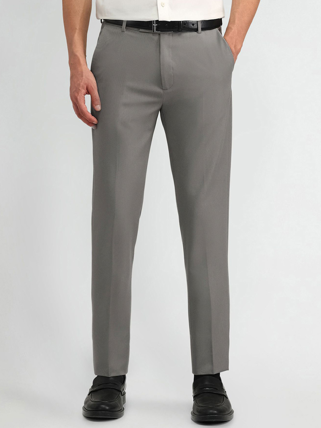 Arrow Men Smartflex Slim Fit Formal Trousers