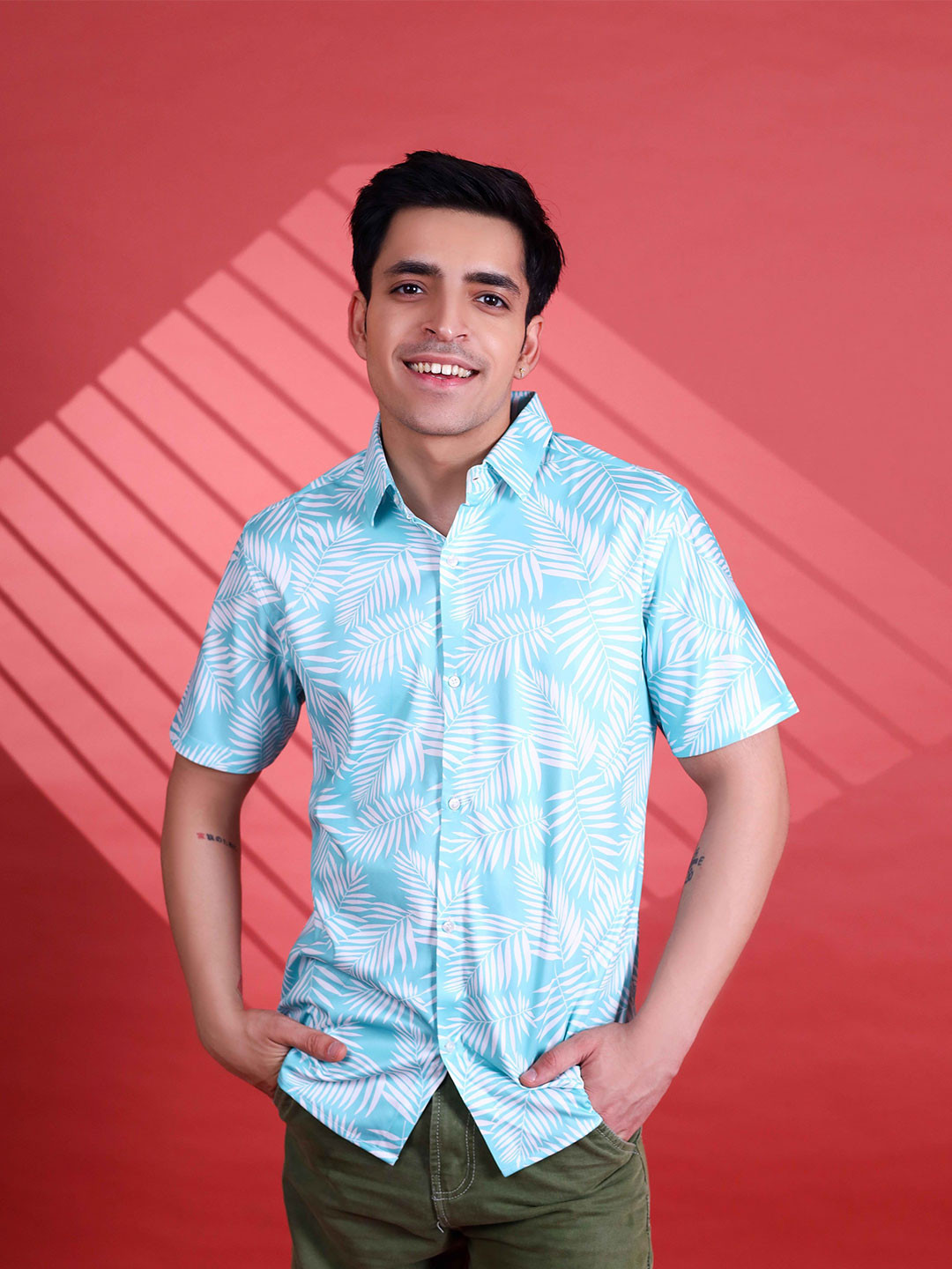 Fesner Men Comfort Opaque Printed Casual Shirt