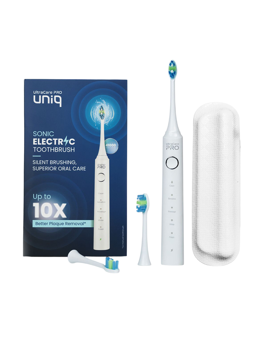 UltraCare PRO Uniq Sonic Rechargeable Toothbrush- White