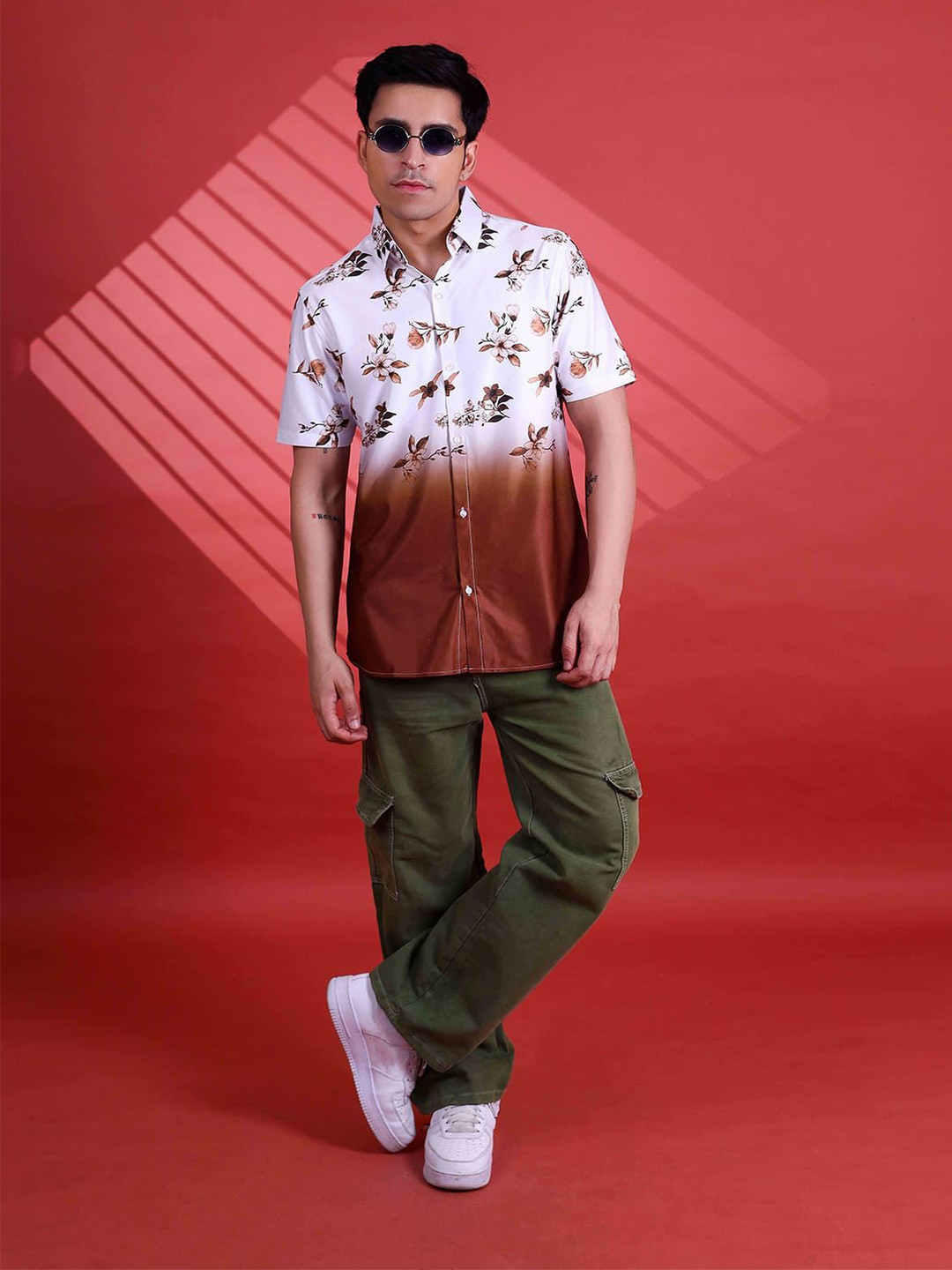 Fesner Men Comfort Opaque Printed Casual Shirt