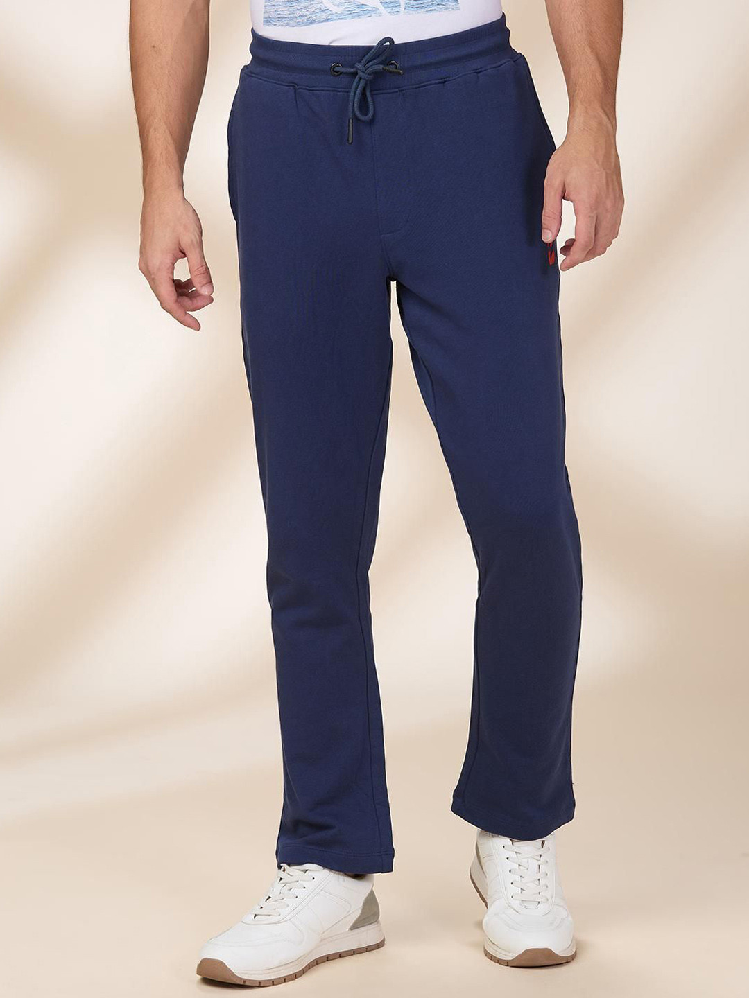 Being Human Mens Printed Mid-Rise TrackPants