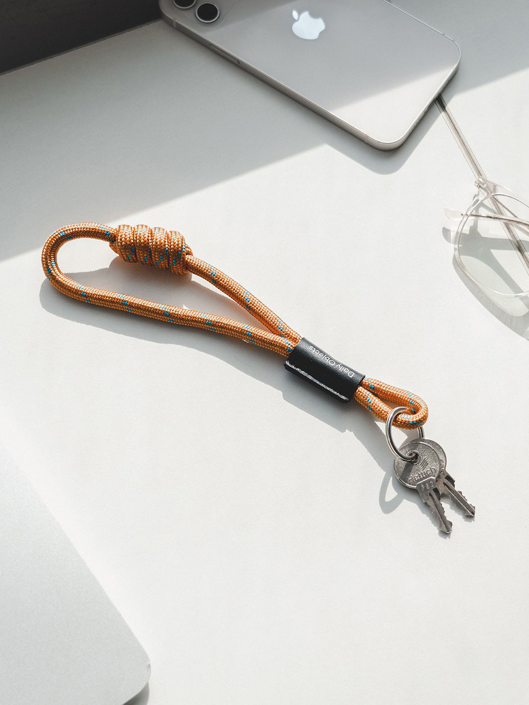 DailyObjects Orange-Colored Keyring Key chain