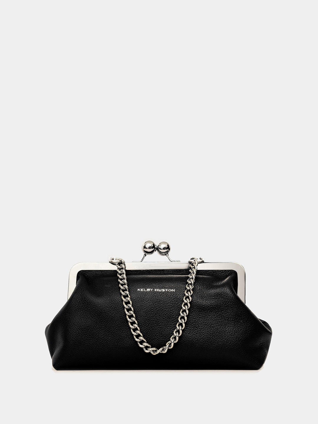 KELBY HUSTON Textured Leather Swagger Handheld Bag