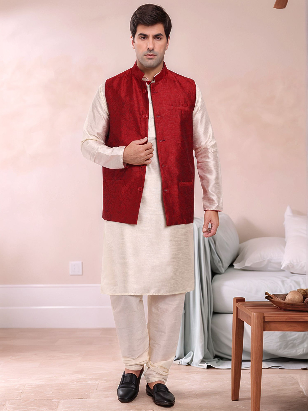 Moda Rapido Kurta Pajama Jacket Set