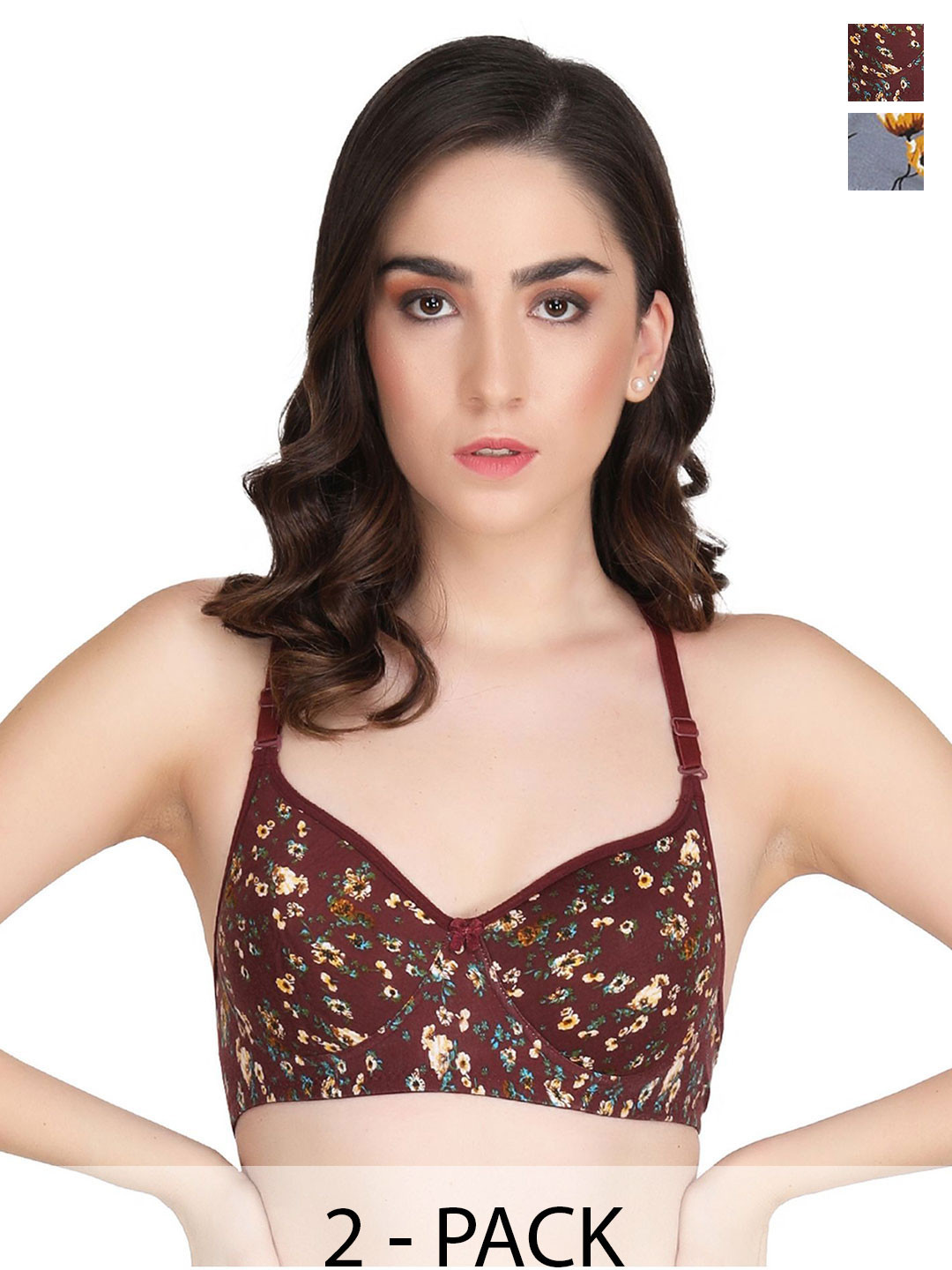 Liigne Floral Bra Full Coverage Lightly Padded