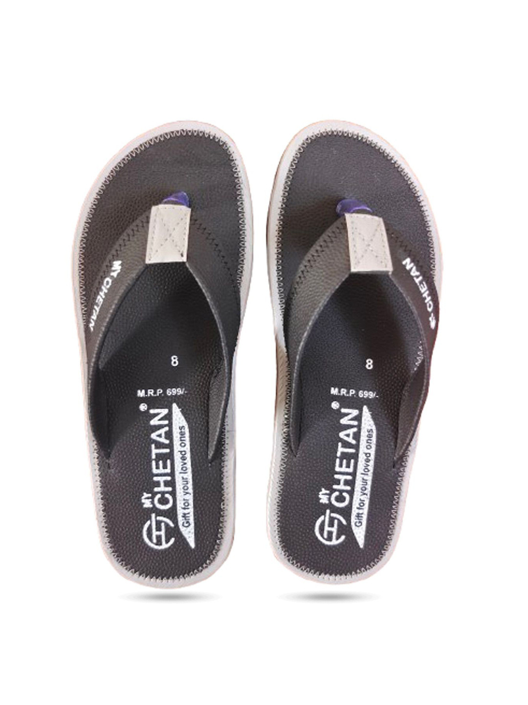 MyChetan Men Printed Thong Flip-Flops
