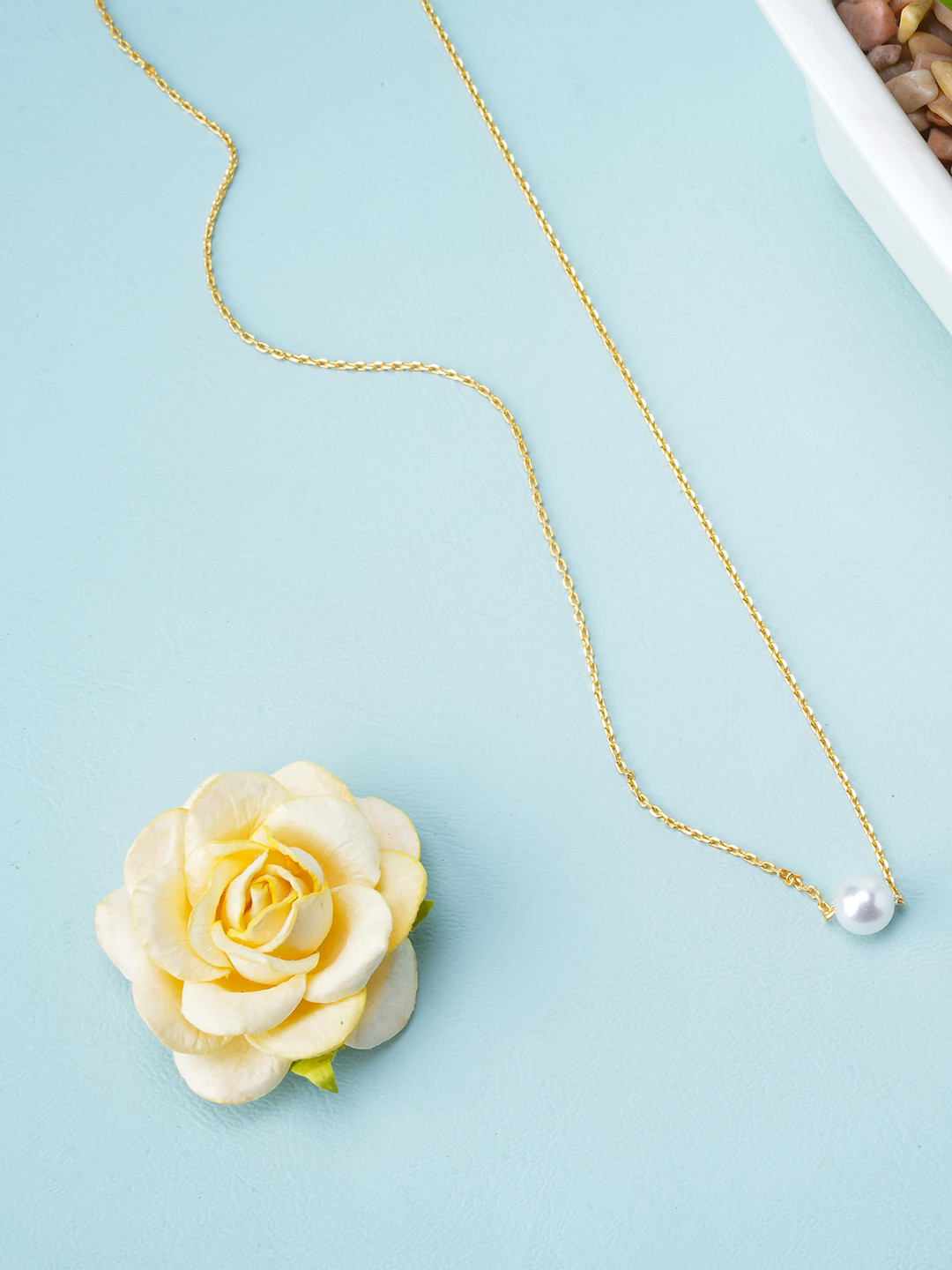 LIORA 925 Silver Jewellery Sterling Silver Gold-Plated Chain