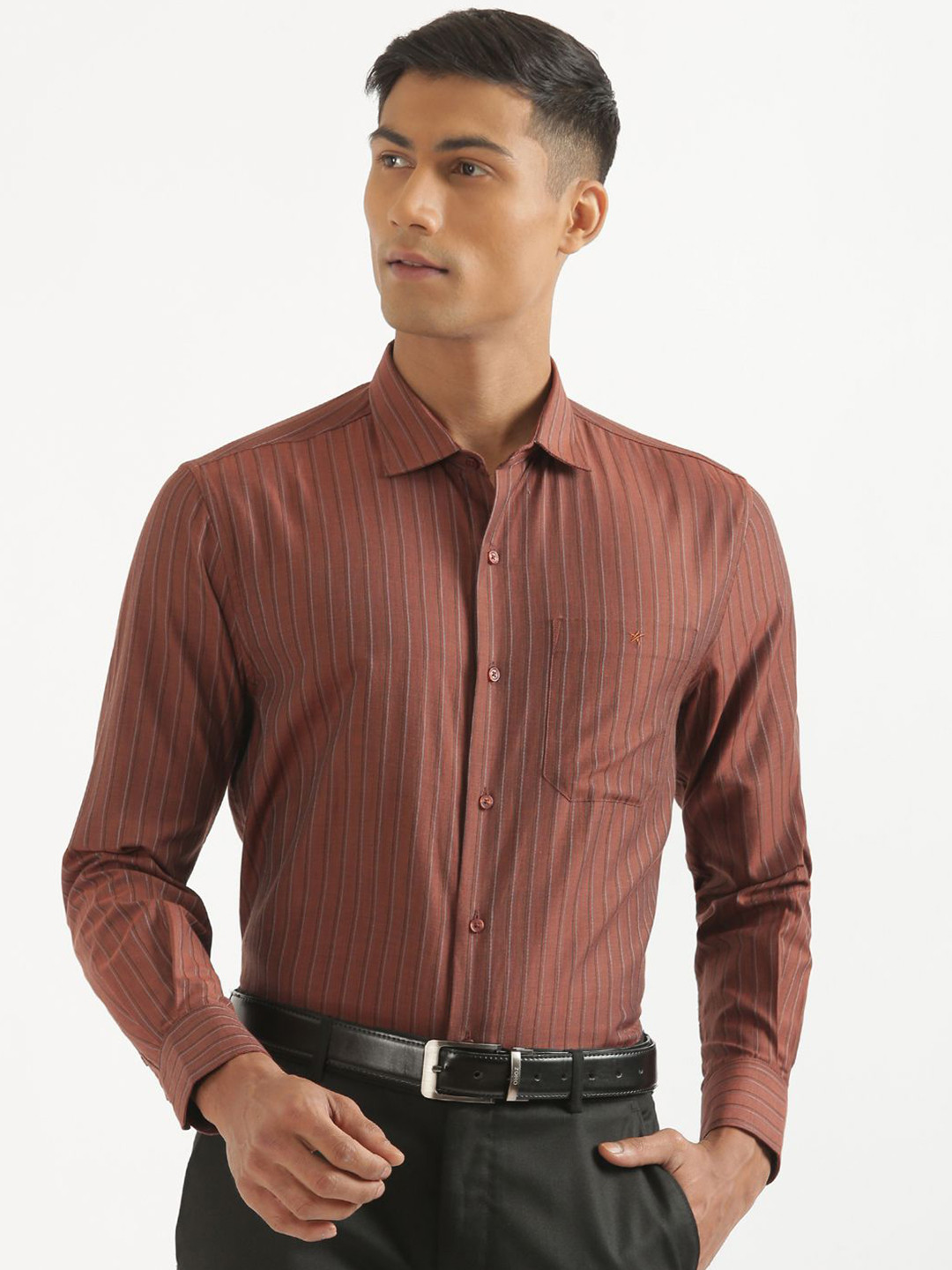 CROYDON UK Men Comfort Opaque Checked Casual Shirt