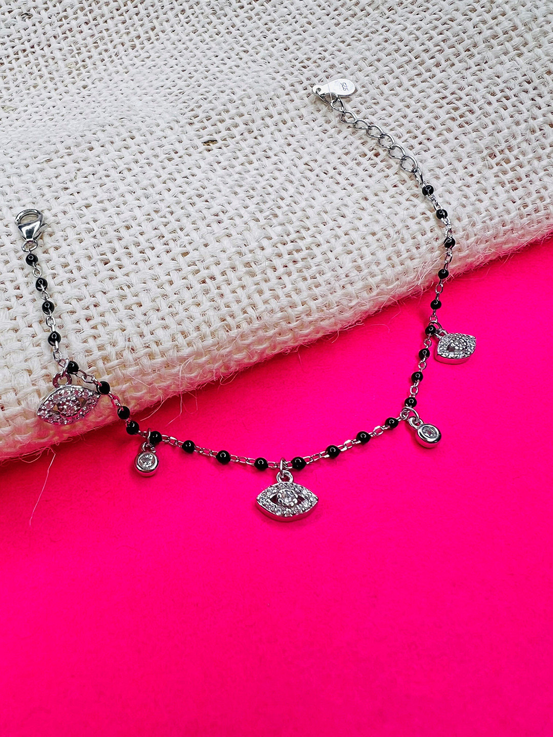 Arte Jewels 925 Sterling Silver Mangalsutra Bracelet