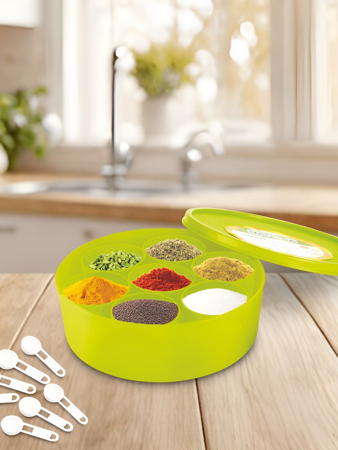 Nayasa Green Plastic Air Tight Clip-On Box Container Set