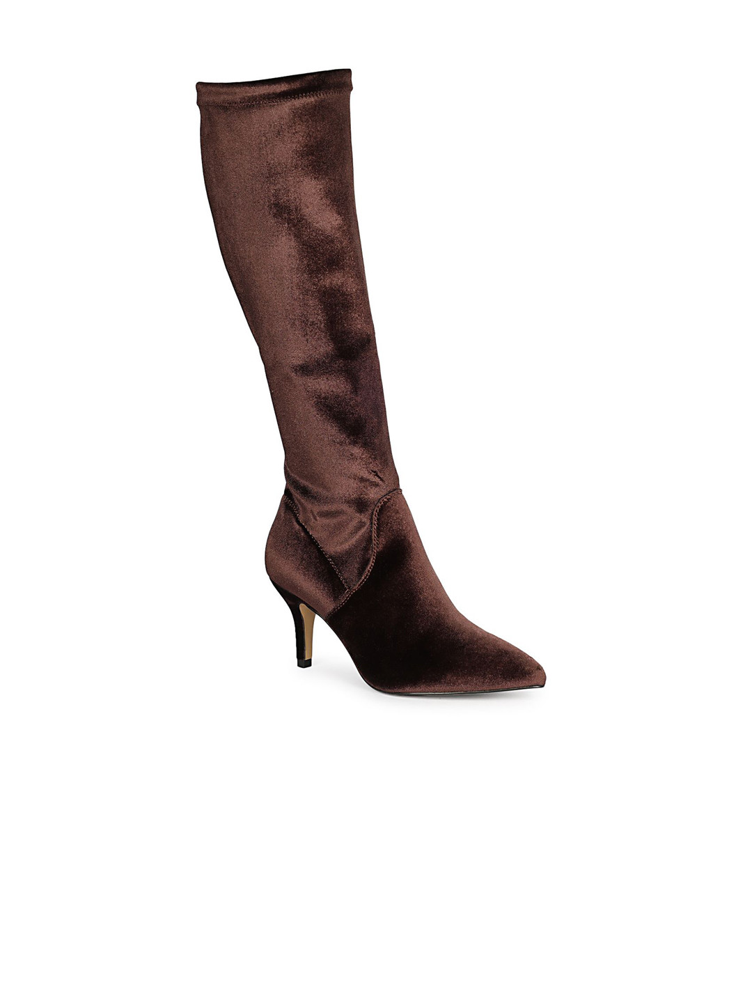 Saint G Women Leather Knee-High Stiletto-Heel Winter Boots