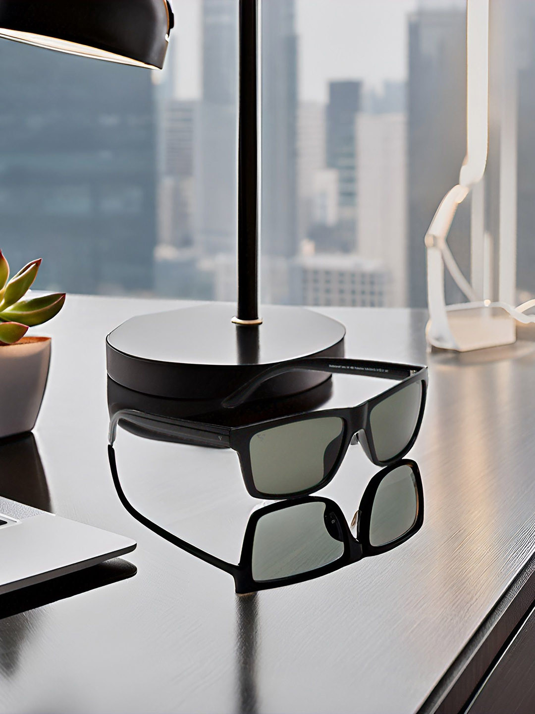 SUNNIES Unisex Rectangle Sunglasses with UV Protected Lens SNS-014-C5(A)