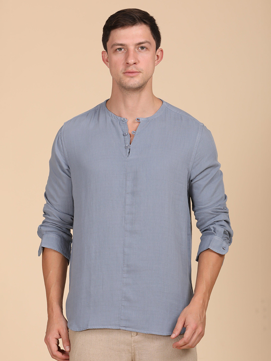 Dreamer - Cotton Solid Shirt - Petrol