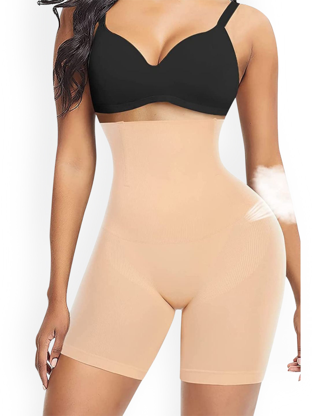 CareDone Women High Waist Tummy & Thigh Anti Rolling Strip Cotton Shapeware