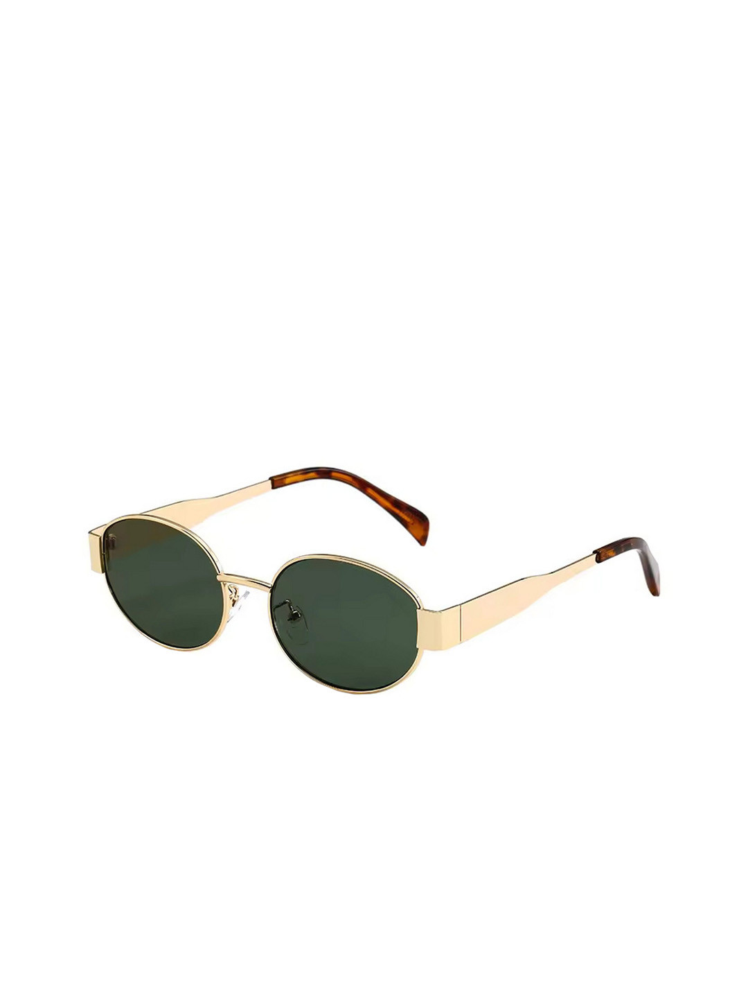 Dervin Women Oval Sunglasses with UV Protected Lens DRVN764-Gold