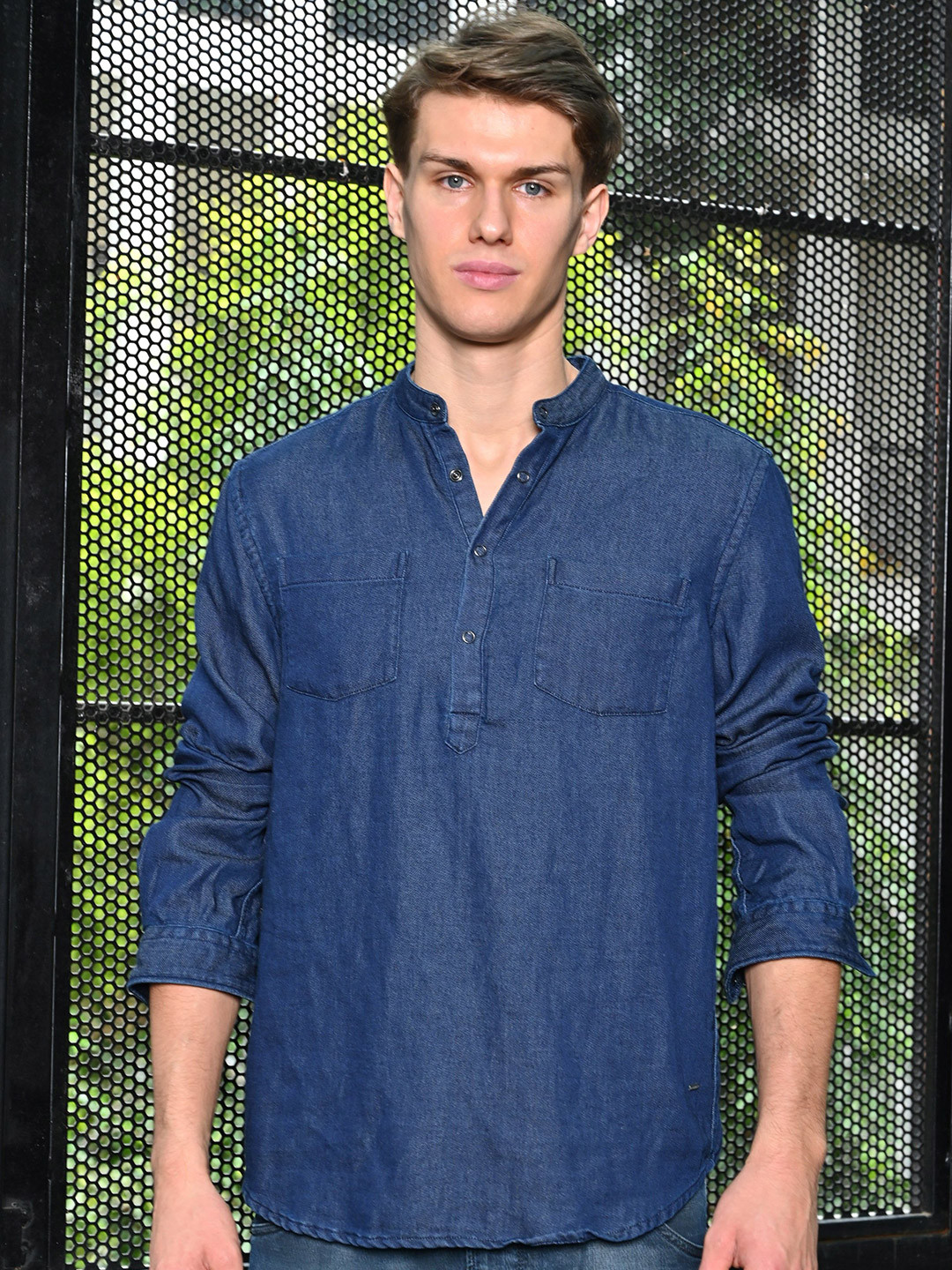 Liberty - Jogger Denim Kurta - Dk Blue
