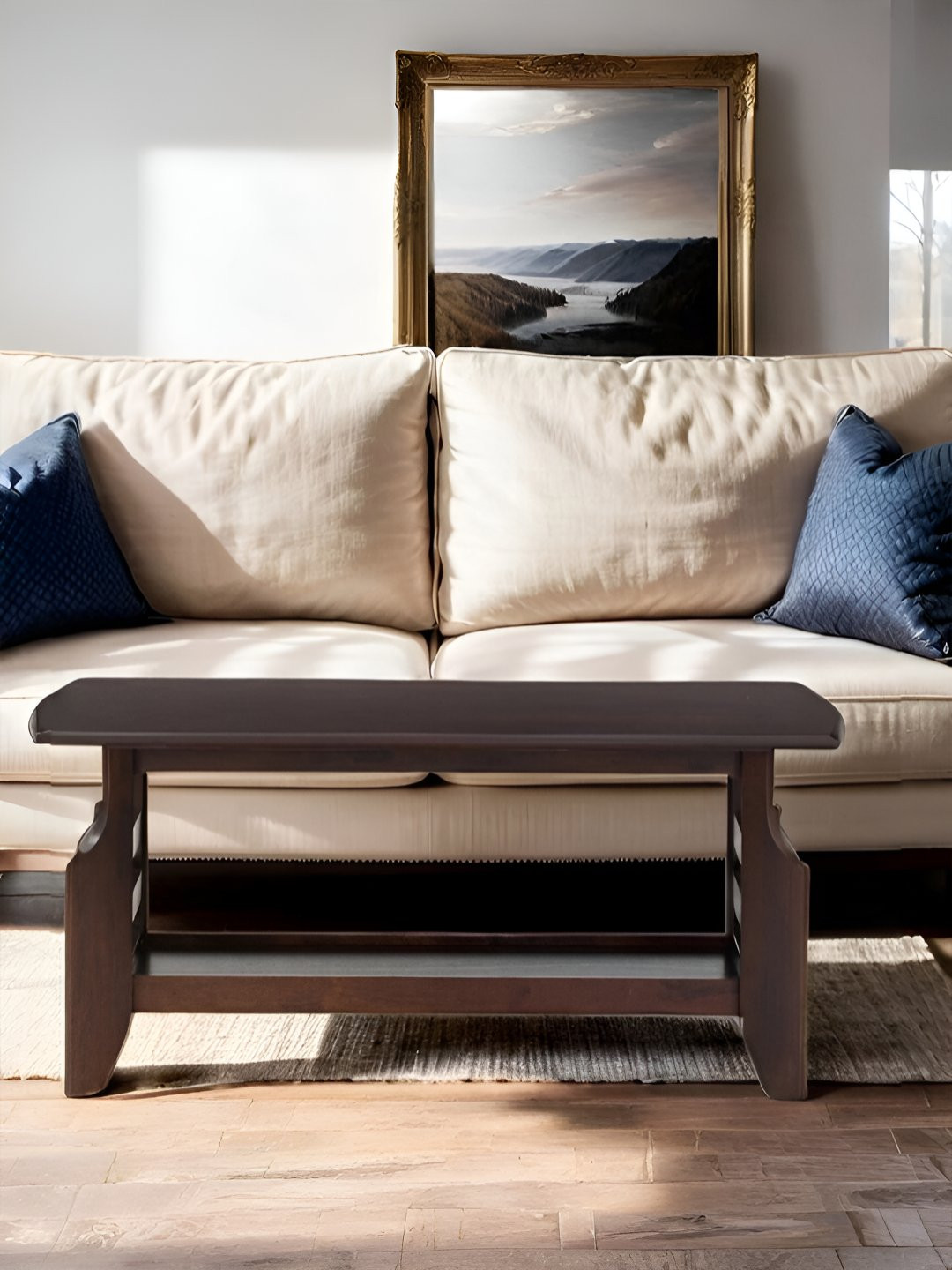 Royaloak Brown Wooden Rectangle Top Coffee Table