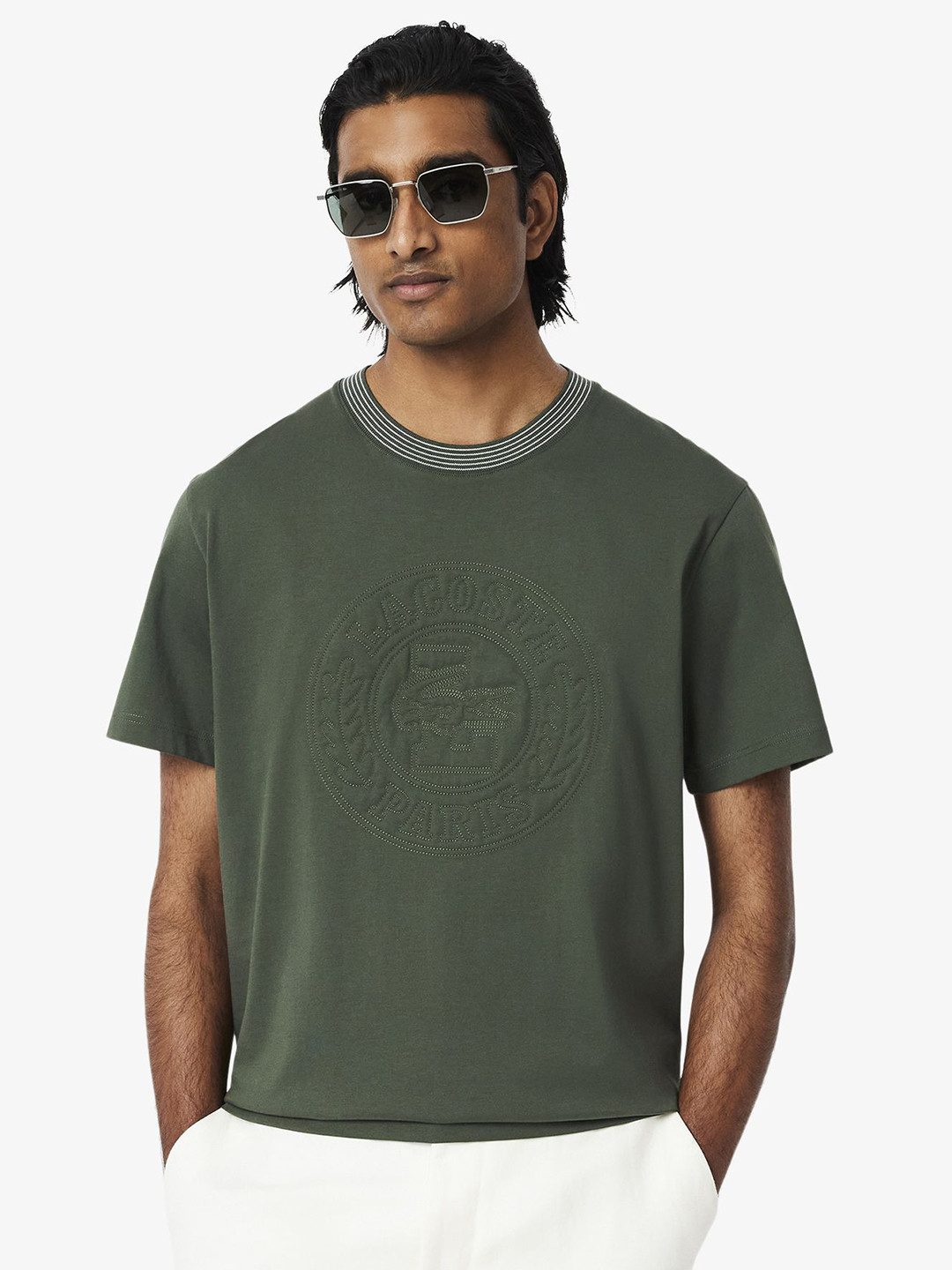 Lacoste Men Checked T-shirt